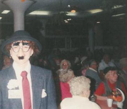 The Boss in Costume on Senior's Day in 1985.