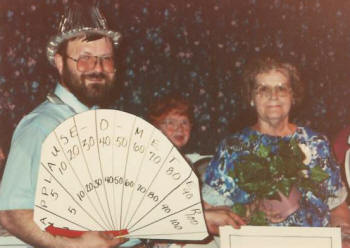 Marvin Shold and Seniors at the Talent Show